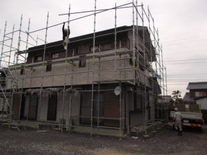 瑞穂市での塗装工事　着工♪