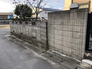 笠松町でのブロック塀撤去（補助金制度有）