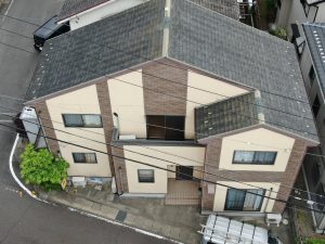 岐阜市　屋根塗装：外壁カバー工法（ｶﾞﾙﾊﾞﾆｳﾑ鋼板８山重ね張り）