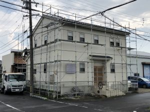 羽島郡岐南町で外壁塗装工事着工です♪